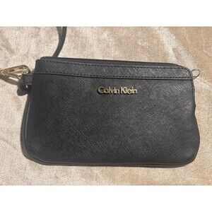 Calvin Klein Saffiano Vegan leather wristlet